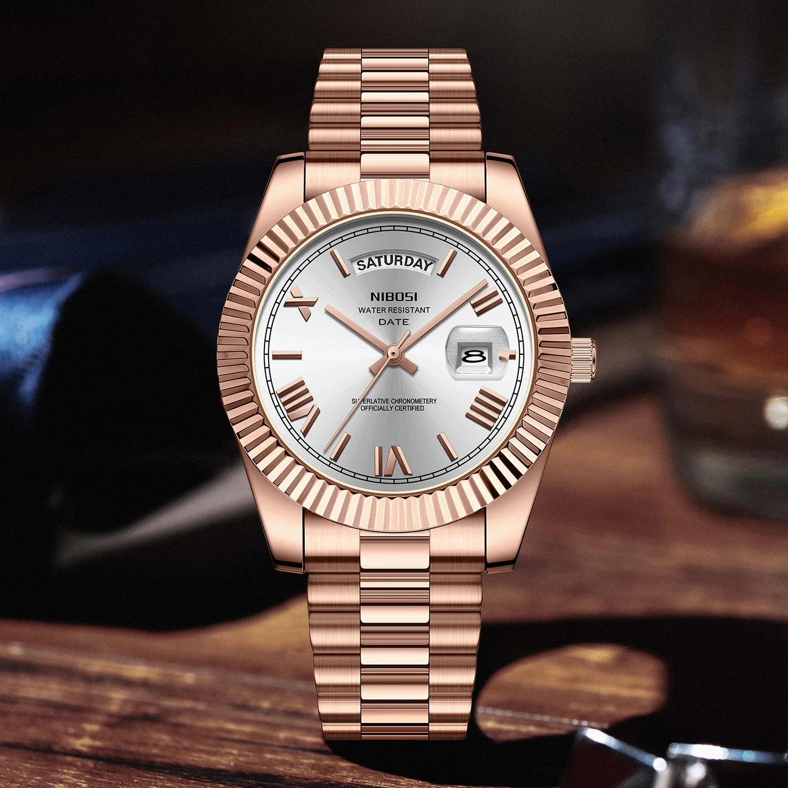 Nibosi Fashion Watch Men Day Date Miyota Quartz Men Watch Top Brand Luxury Orologio Da Polso Orologio Da Ruolo In Acciaio Impermeabile Reloj Hombre