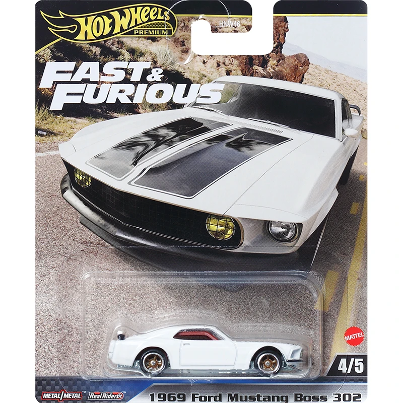 Original Hot Wheels Premium Car Hnw46 Fast And Furious 1969 Ford Mustang Boss 302 Giocattoli Per Veicoli Per Ragazzi Collezione Regalo Di Compleanno