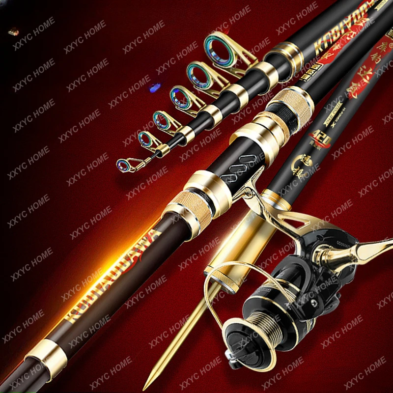 Canna Da Pesca Telescopica In Carbonio Canne Da Casting Set Canna Da Pesca In Mare Canna Da Pesca Telescopica Super Hard Large Things Surf Casting Rod
