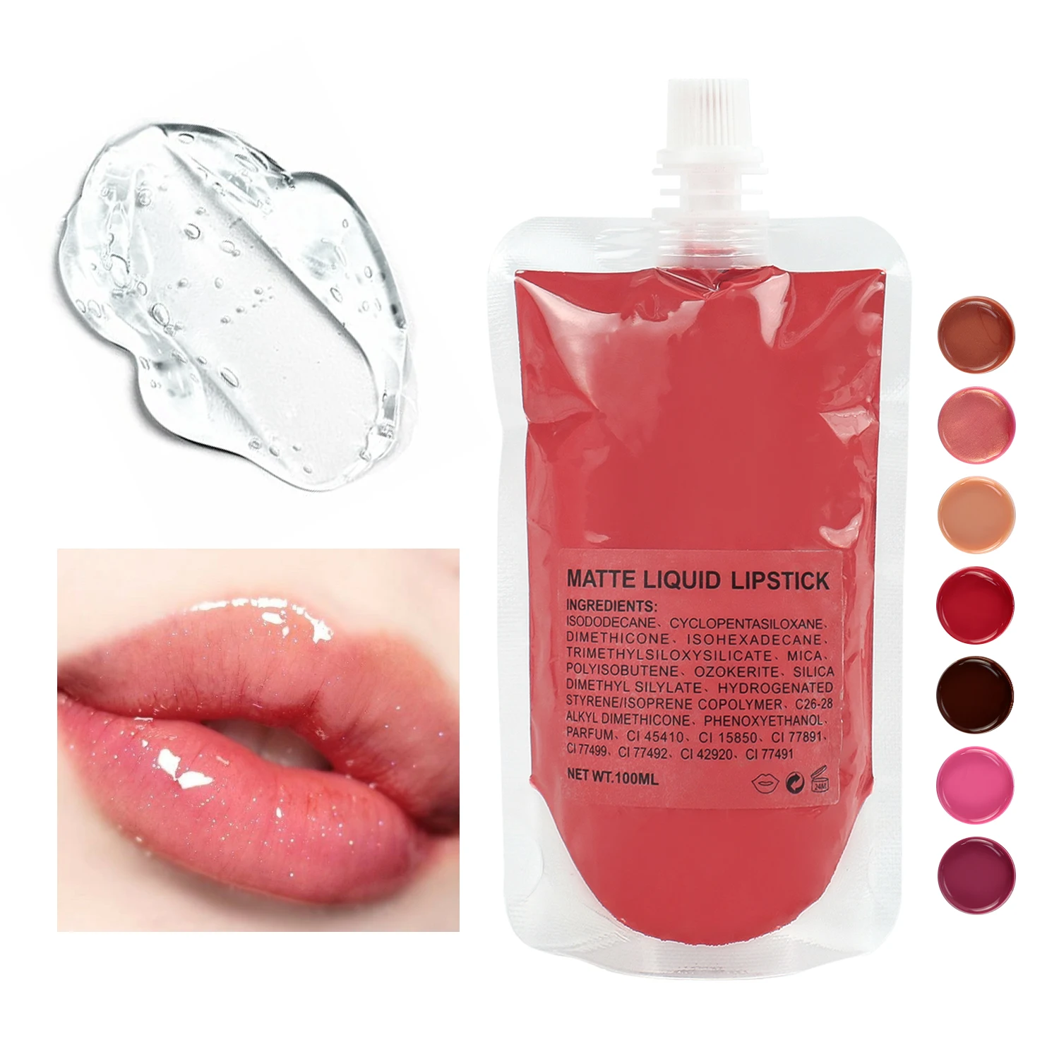 162 Shades Long Lasting 100Ml Lip Gloss Base Multicolor Lipgloss Bulk Bag Fai Da Te Lip Gloss Pigmento All'Ingrosso