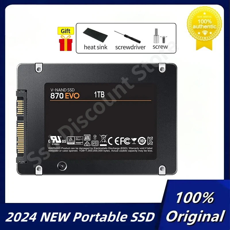 870Evo Ad Alta Velocità 4Tb 2.5 Pollici Ssd 2Tb Disco A Stato Solido Interno Ssd Sata 1Tb Hdd Hard Drive Sata Per Laptop Desktop Ps5 Ps4