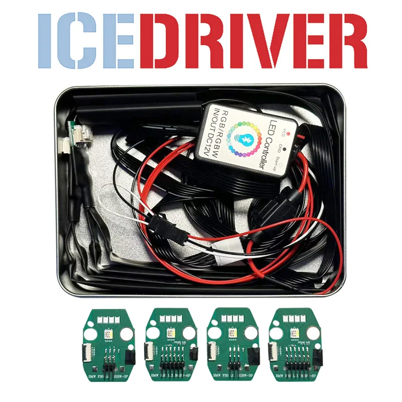 Icedriver Rgbw Per Bmw F20 Lci 1 Serie Angel Eyes Drl Rgb Schede Led Multicolori F20 F21 Luci Di Marcia Diurna Rosso Rgbw Giallo
