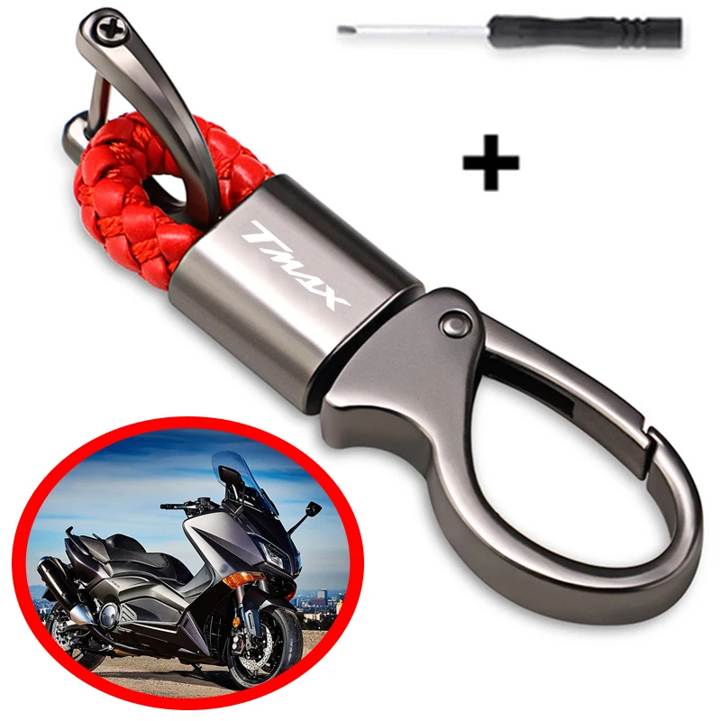 Per Yamaha Portachiavi Tmax 500 530 560 Tmax 500 Tmax 530 Tmax 560 Bianzhisa Corda Intrecciata Portachiavi In Metallo Parti Del Motociclo