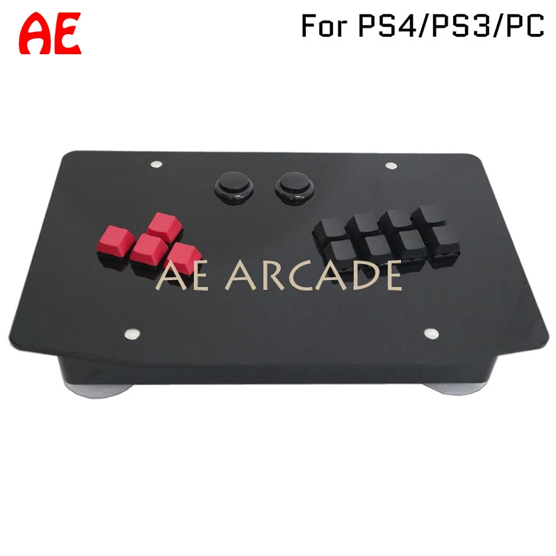 Tastiera Meccanica Rac Plus Key Mixbox Arcade Fighting Rocker Ps4/Ps3/Pc Cherry Shaft Pannello Acrilico Street Fighter 5 Iron Fist