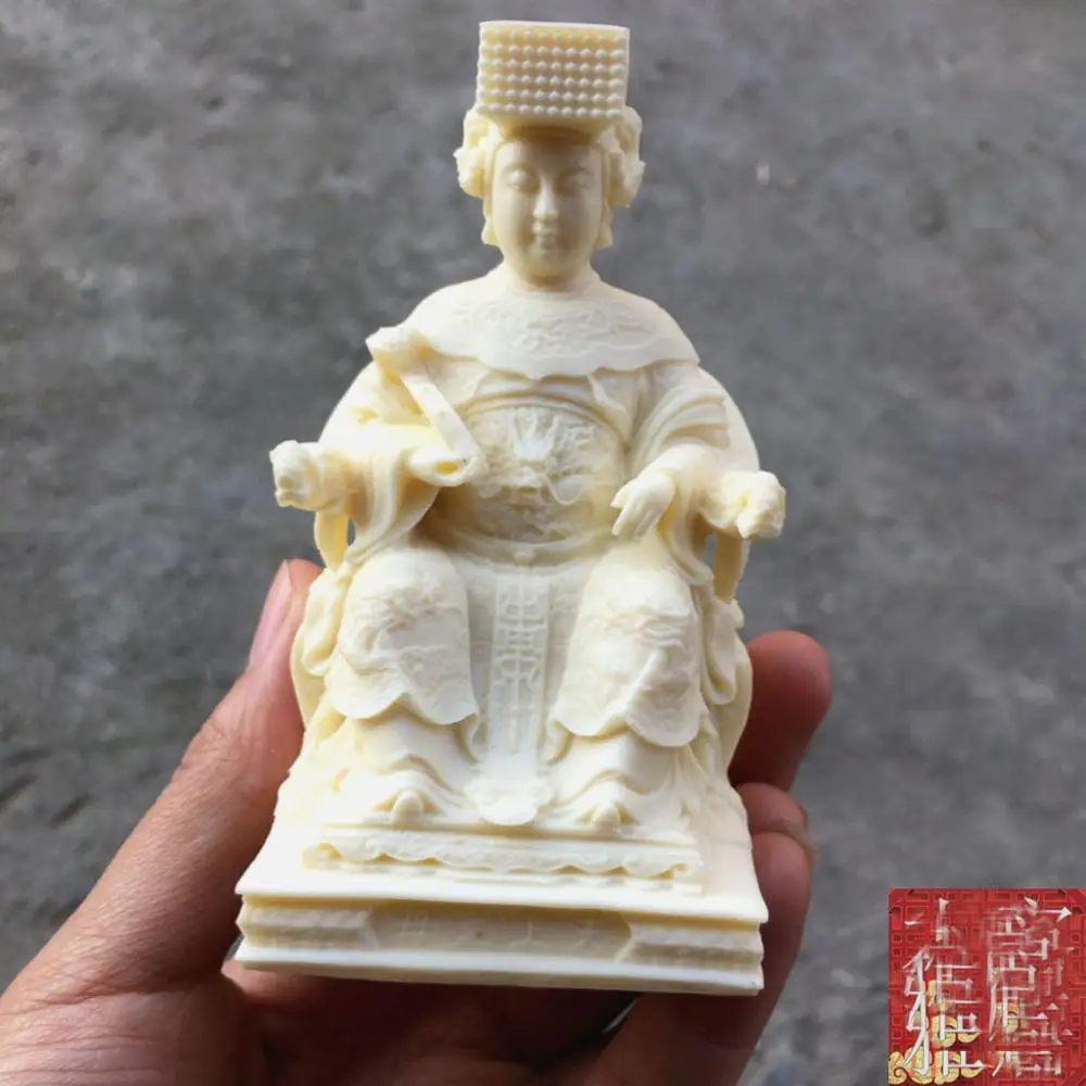 Good Home Office Company Shop Car Top Efficace Patron Saint God Mazu Sea God Guan Yin Feng Shui Carving Art Statue