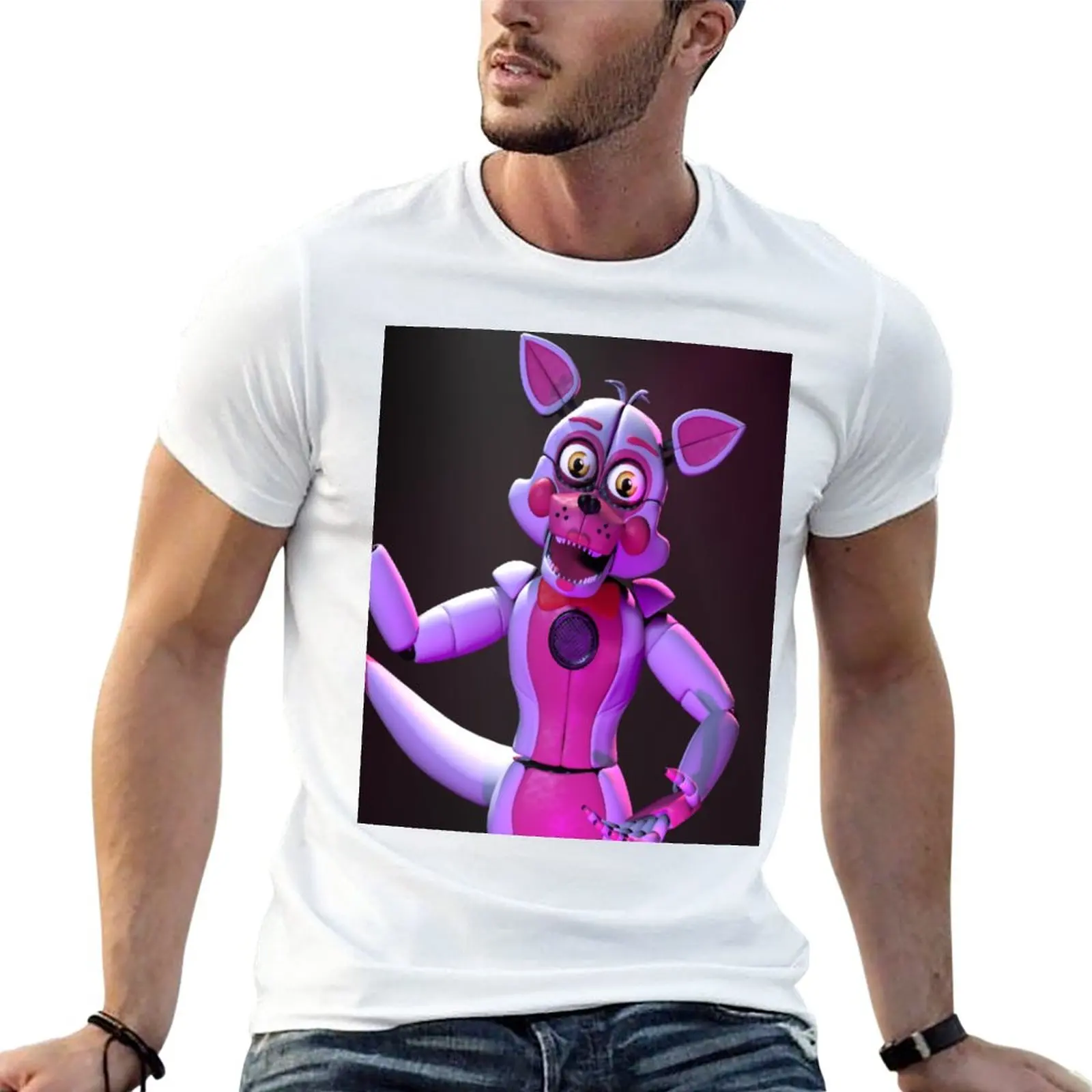 Funtime Foxy T-Shirt T Shirt Uomo T-Shirt Oversize T-Shirt Oversize T-Shirt Uomo