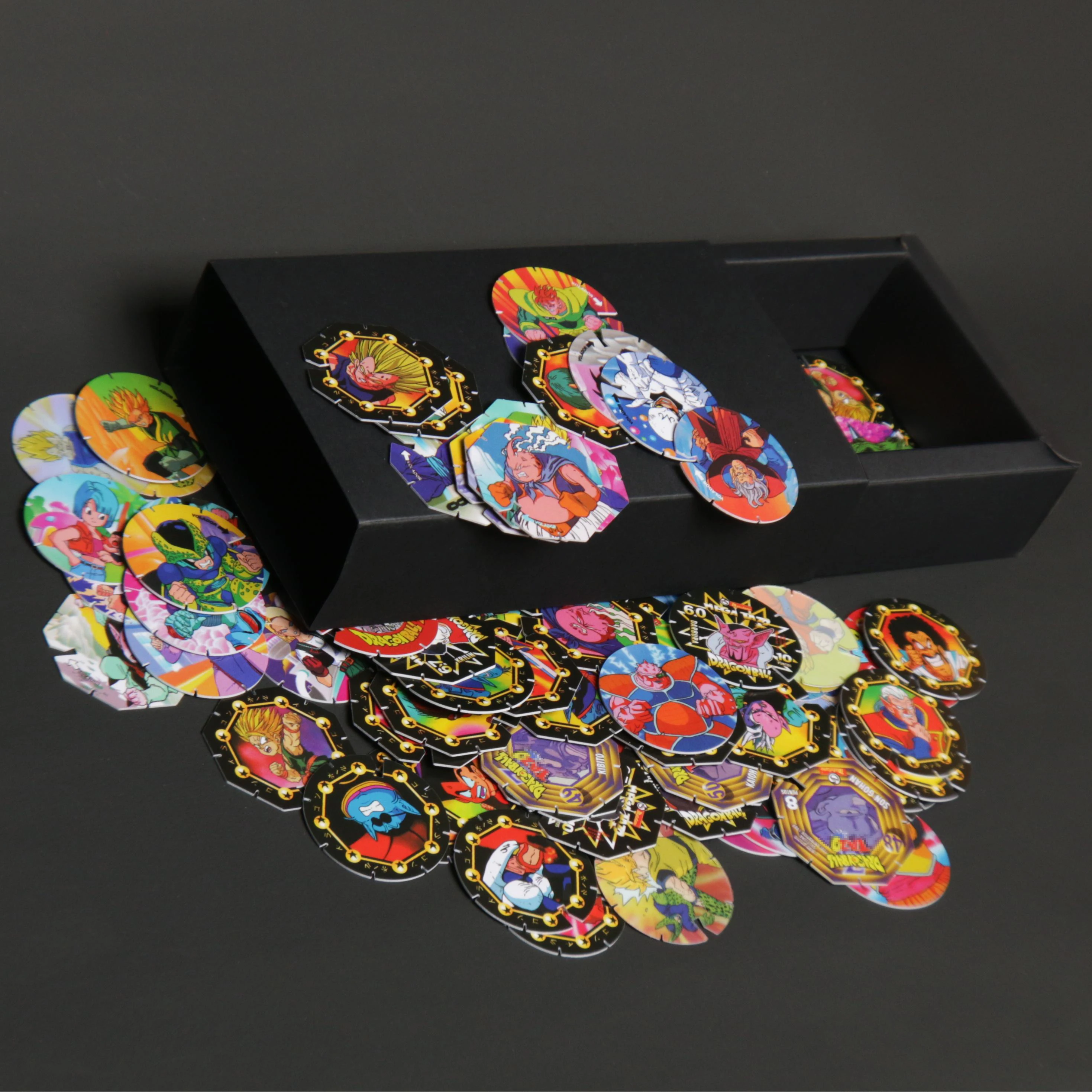 Tasos Dragon Ball Z New Completecollection 100/100 Super Saiyan Songoku Gioco Catapulta Carte Pogs Milkcapchaps Regalo Sigillato