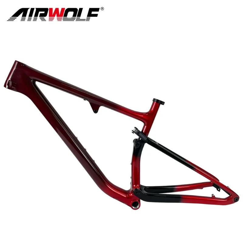 2023 Airwolf Mountain Bicycle Frame Xc Bike Frame Carbon Mtb Bike Full Suspension Frame Xc Disc Brake Bike Shock Frameset