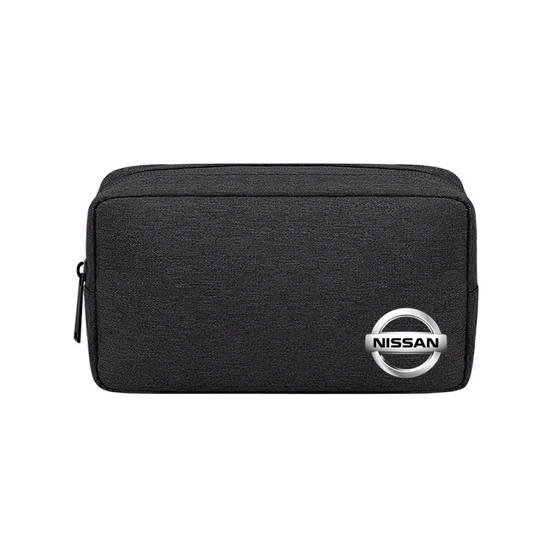 Sacchetto Di Immagazzinaggio Mobile Hard Drive U Disk Charger Protable Storage Box Per Nissan Qashqai J1 J11 Juke 2 Micra K12 K14 Leaf X-Trail