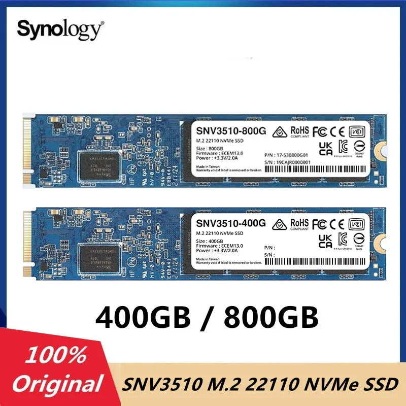 Sinologia Snv3510 800Gb 400Gb M.2 22110 Nvme Ssd Pcie 3.0X4 Pci Express 3.0 Nvme Solid State Drive - M.2 22110 Interno