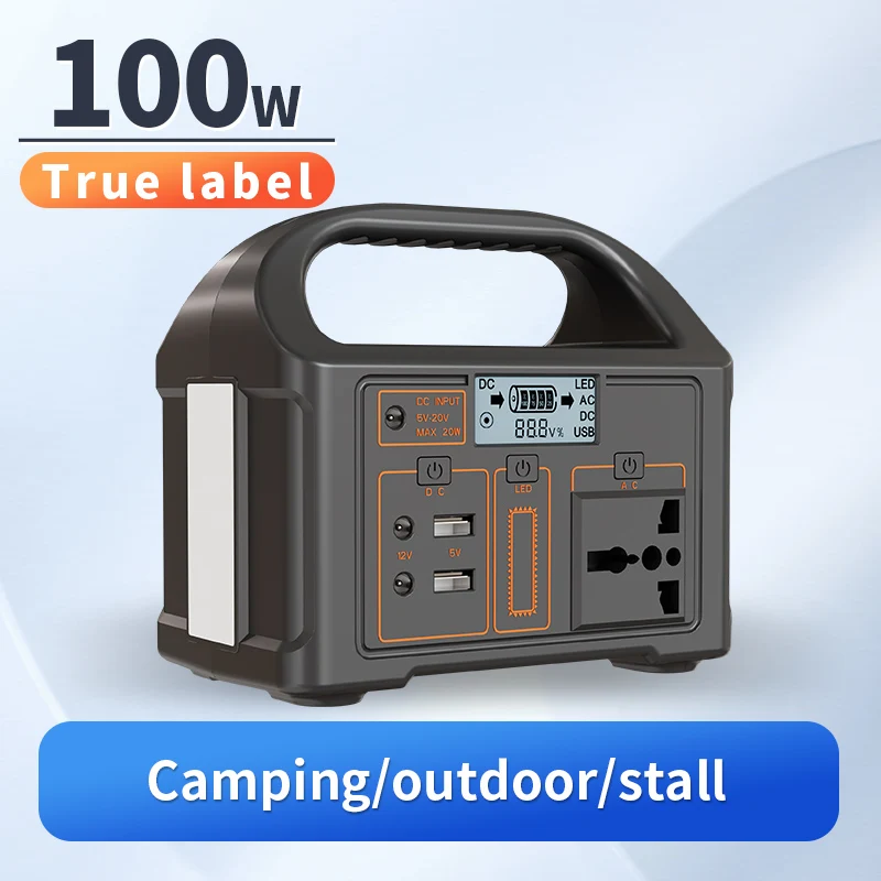 Mini Alimentatore Portatile Da Esterno 100W Centrale Elettrica Mobile 24000Mah 220V 110V Alimentatore Mobile Per Accumulo Di Energia