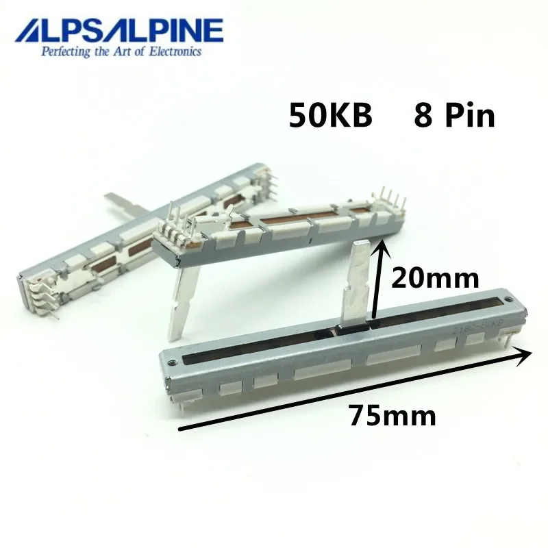 1 Pz, Potenziometro A Scorrimento Dritto, 50Kb, 8Pin, Dcv1011, Putter Velocità Lettore Disco, Ddj-400 800 Rr Sr2 Ergov Flx6 Cmx-3000 5000
