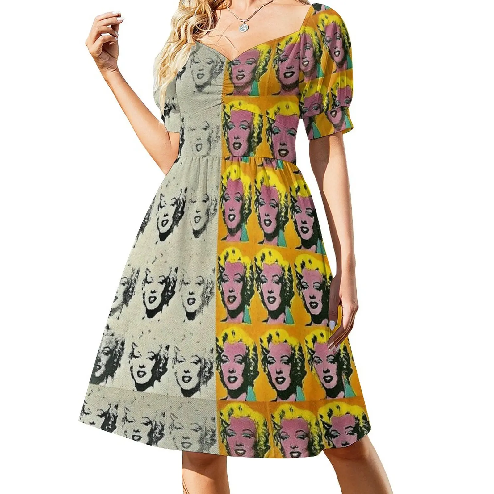 Marilyn Monroe | Andy Warhol Marilyn Diptych Pop Art Dress Abiti Moda Donna Abiti Da Sera Da Donna 2023 Vestito Carino
