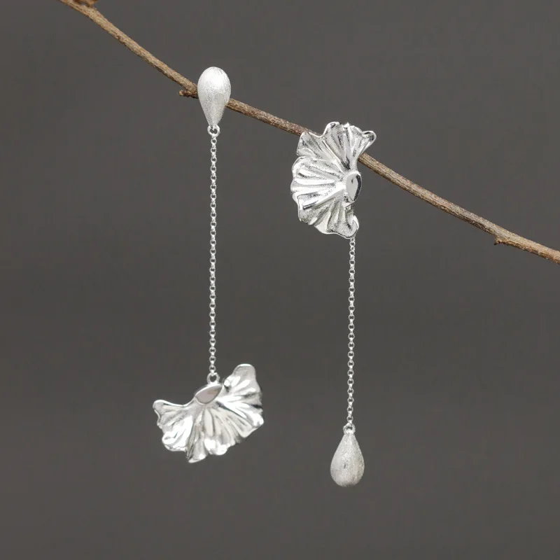 Orecchini In Argento Sterling 925 Poppy Yumei Niche Design Premium Nappa