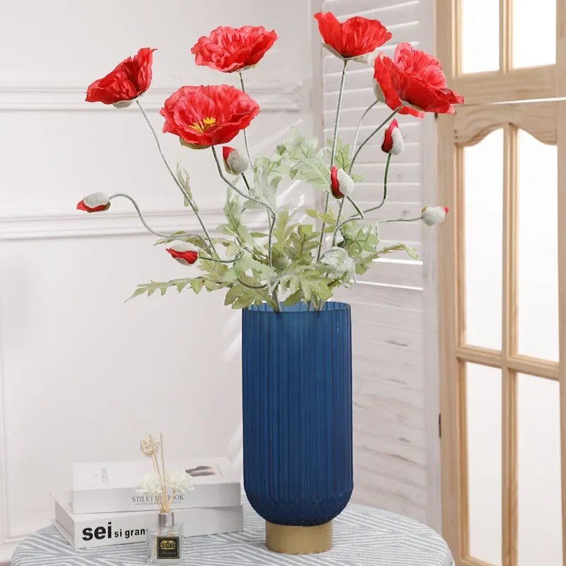 Poppies Artificiali Decorazione Della Casa Poppies Arredamento Per La Casa Poppies Di Stoffa Di Seta