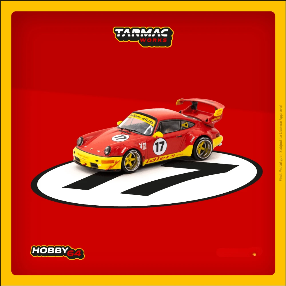 ** La Nuova Settimana Arriva ** Tarmac Works 1:64 Rwb Idlers Red #17 Diecast Model Car