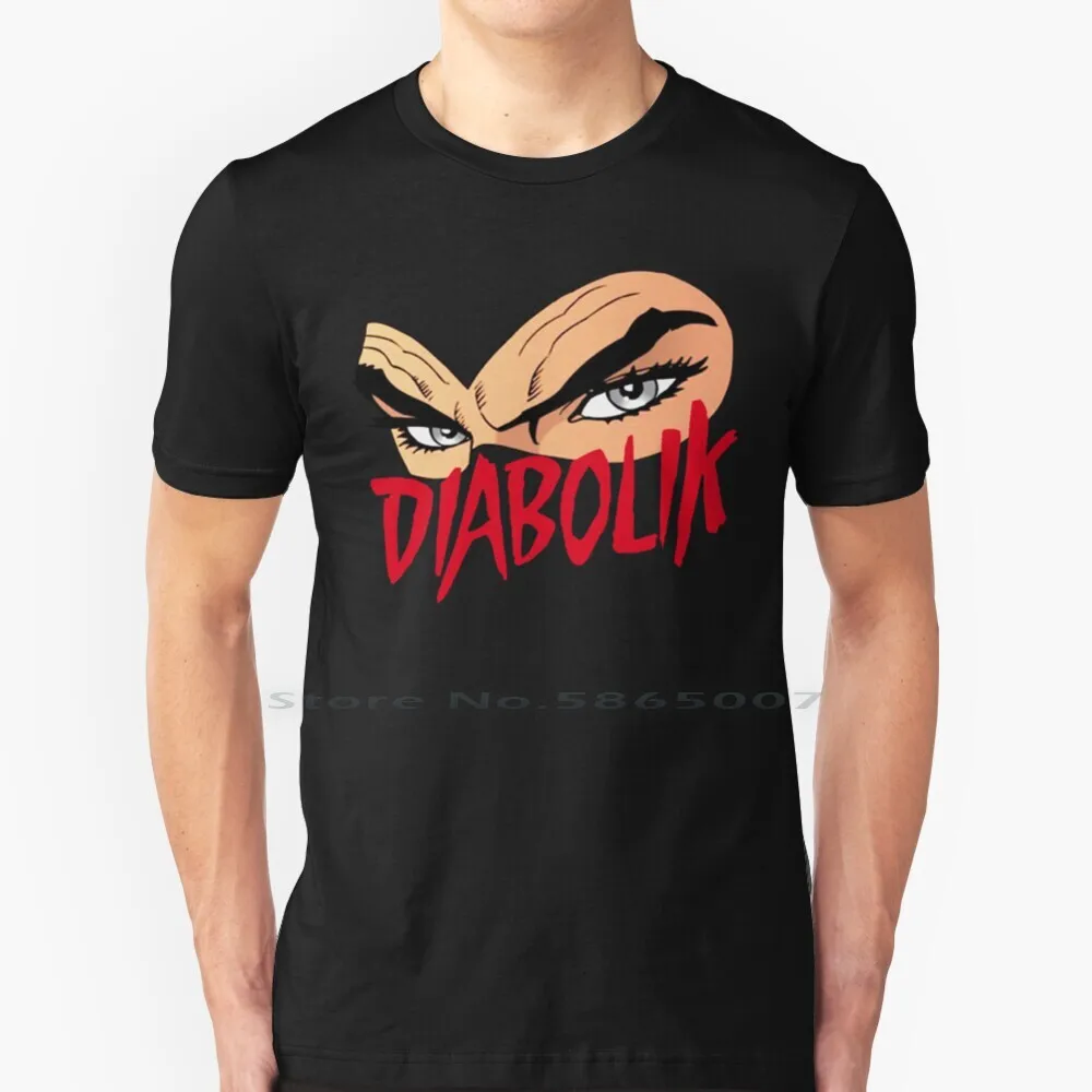 Maglietta Con Logo Diabolik 100% Cotone Diabulick Diavolik Diabolik Logo Diabolik Film Diabolik 2021 Diabolik Movie Diabolik Fumetto