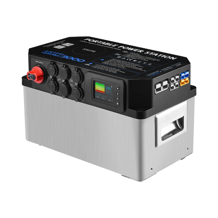 12V 3000W Lifepo4 Generatore Solare Da 1000 Watt Off Grid Power Station Alimentatore Portatile Ricaricabile Con Ricarica Wireless Usb