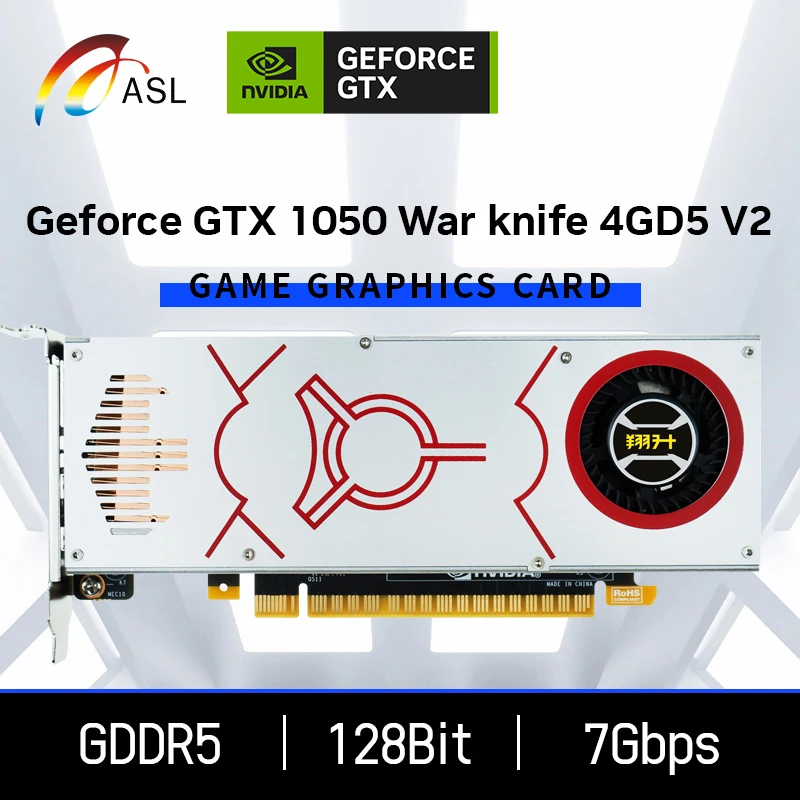 Asl Gtx 1050 Ti Scheda Video Scheda Grafica 4Gb Gddr5 Gtx 1050 Ti Scheda Video Gaming Pc Laptop Schede Video Per Computer Gtx 1050Ti 4 Gd5