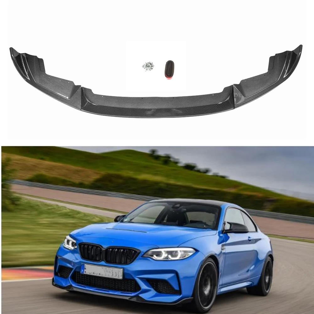 Auto Paraurti Anteriore Spoiler Lip Inferiore Splitter Blade Competition Performance Style Body Kit Per Bmw F87 M2 2019 2020 2021