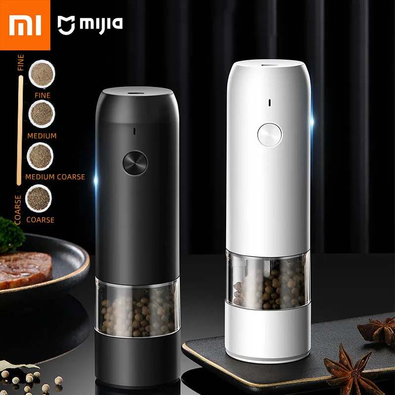 Xiaomi Electric Grinder Usb Electric Automatic Mill Pepe Sale Spice Salt Pepper Grinder Home Condimento Bottiglie Utensili Da Cucina