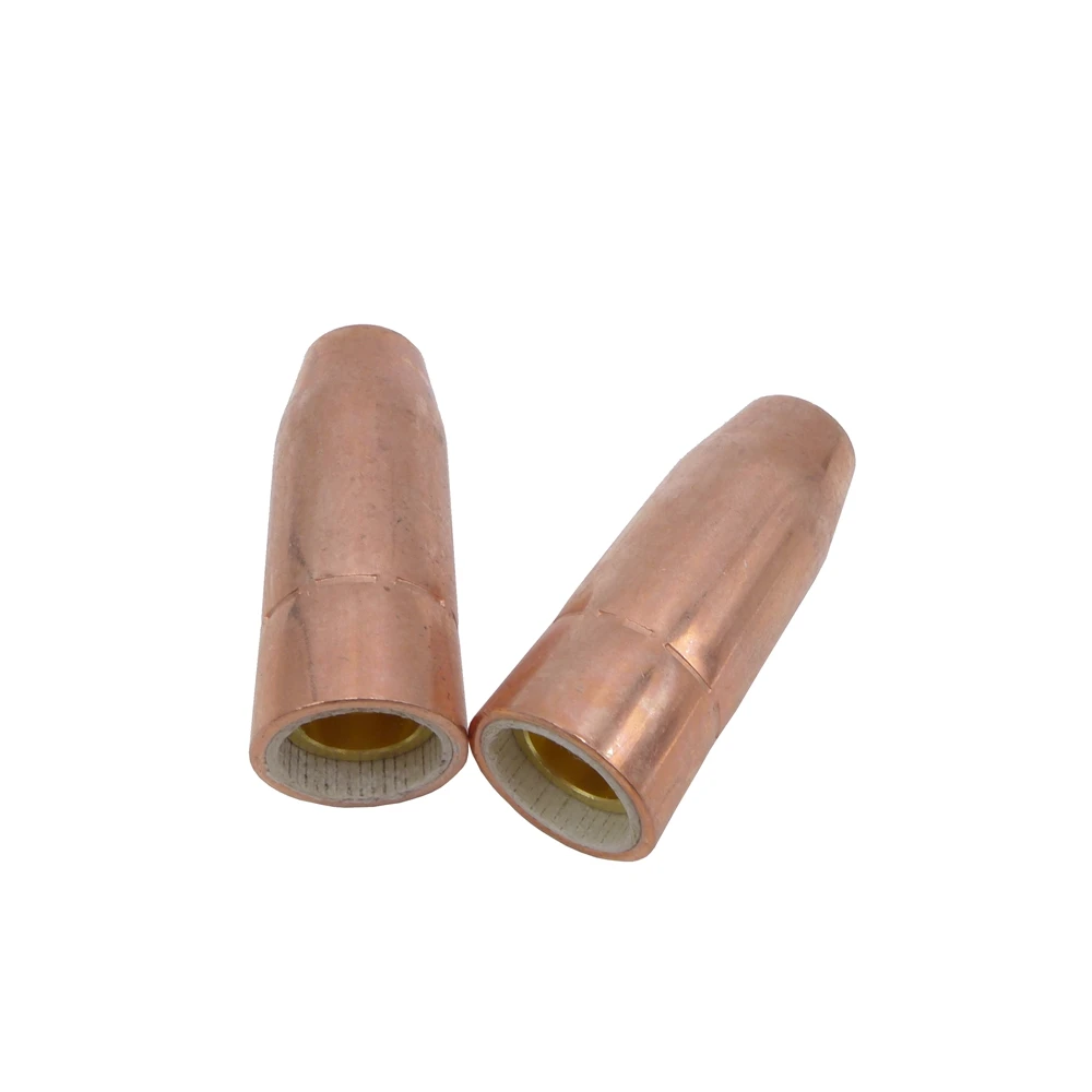 2 Pz Qtb-100Af Nv-100T-2.5 Mig Torcia Di Saldatura Accessorio Ugello Gas 21-50 Per T Weco Mini/#1 Lin-Coln Magnum 100L Pistole Mig