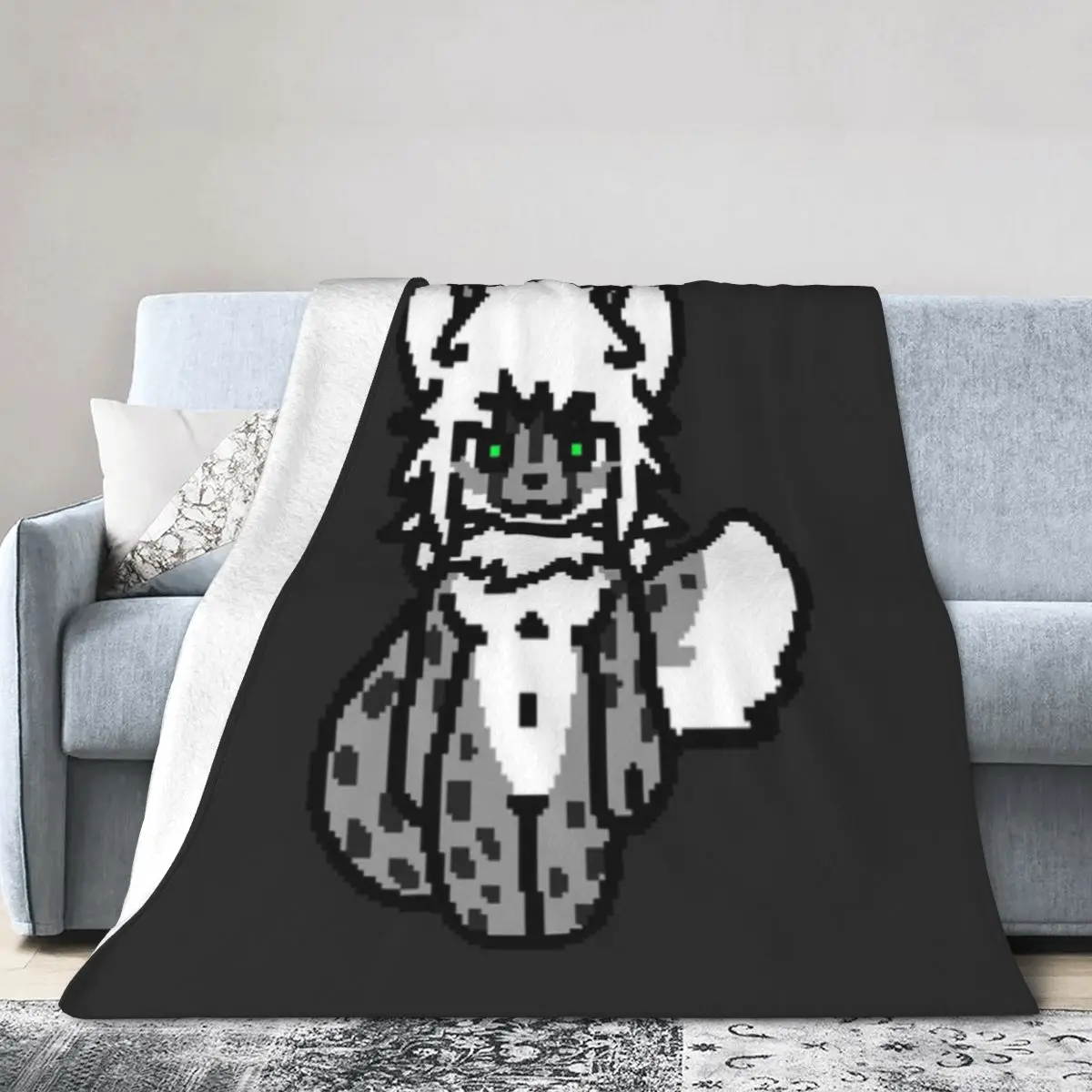 Cambiato-Snow Leopard Sprite Una Coperta In Micro Pile Ultra Morbida