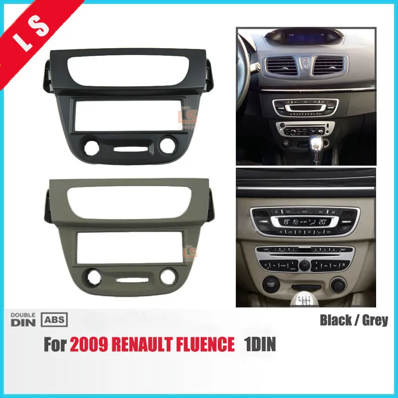 1 Din Car Audio Fascia Per 2009 Renault Fluence 1Din Radio Cd Gps Dvd Stereo Cd Panel Dash Mount Installazione Trim Kit Frame