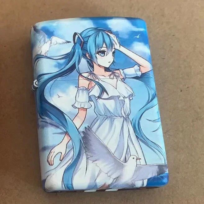 Zippo Accendino Cartoon Painting Lady Collezione Antivento In Scatola