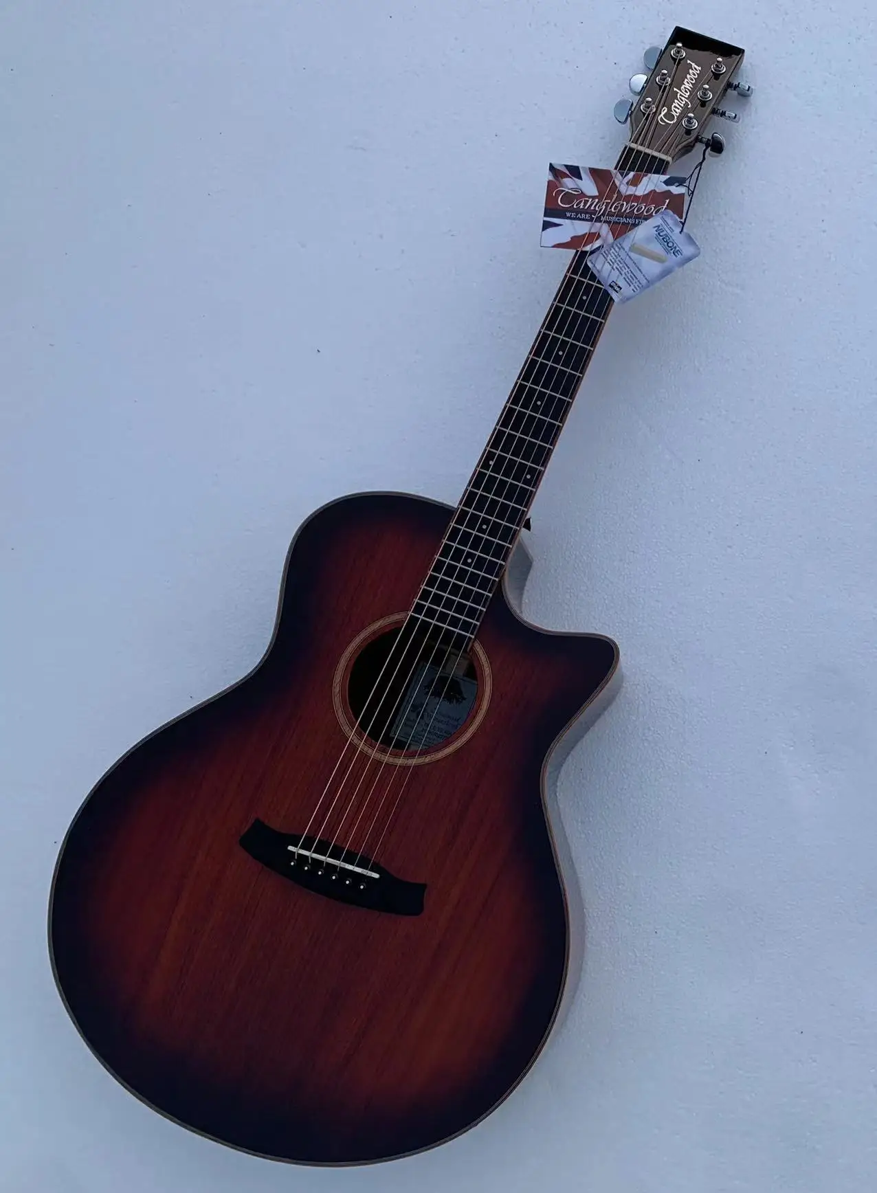 Top Quality 41 "Chitarra Elettrica Acustica Folk Wood Guitarra Solid Koa Wood Top In Stock Sconto Spedizione Gratuita