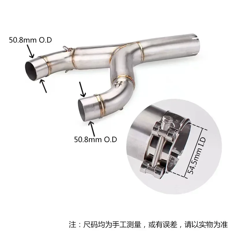 Per Aprilia Shiver 750 2010 A 2016 Shiver 750 Scarico/Gt Shiver 750Gt Fuga Slip-On Silenziatore Moto Tubo Di Collegamento Centrale