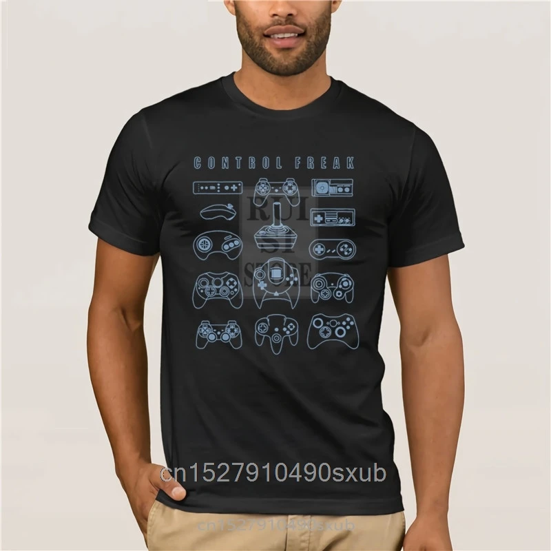 Control Freak T Shirt Videogioco Console Player Auricolare Scheda Grafica Nerd Retroprogetta La Tua Maglietta