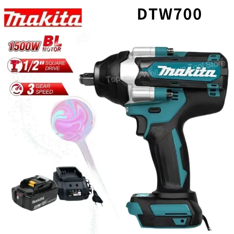 Makita Dtw700 18V Li-Ion Lxt Brushless Driver Ricaricabile Cacciavite Senza Spazzole Impatto Energia Elettrica Cordless Alta Torsione