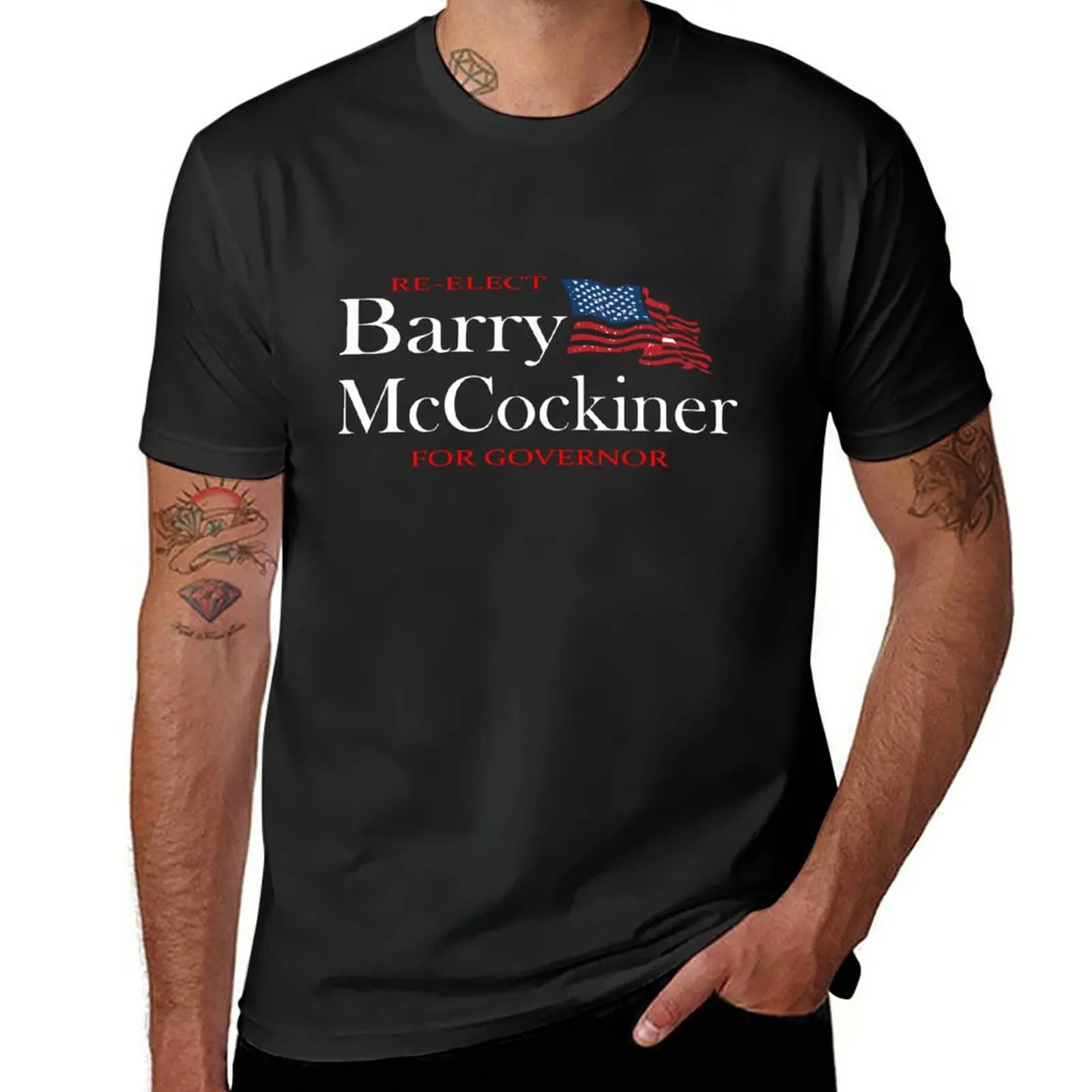 New Barry Mccocker Shirt T-Shirt T-Shirt Nera T-Shirt Grafiche T-Shirt Da Uomo