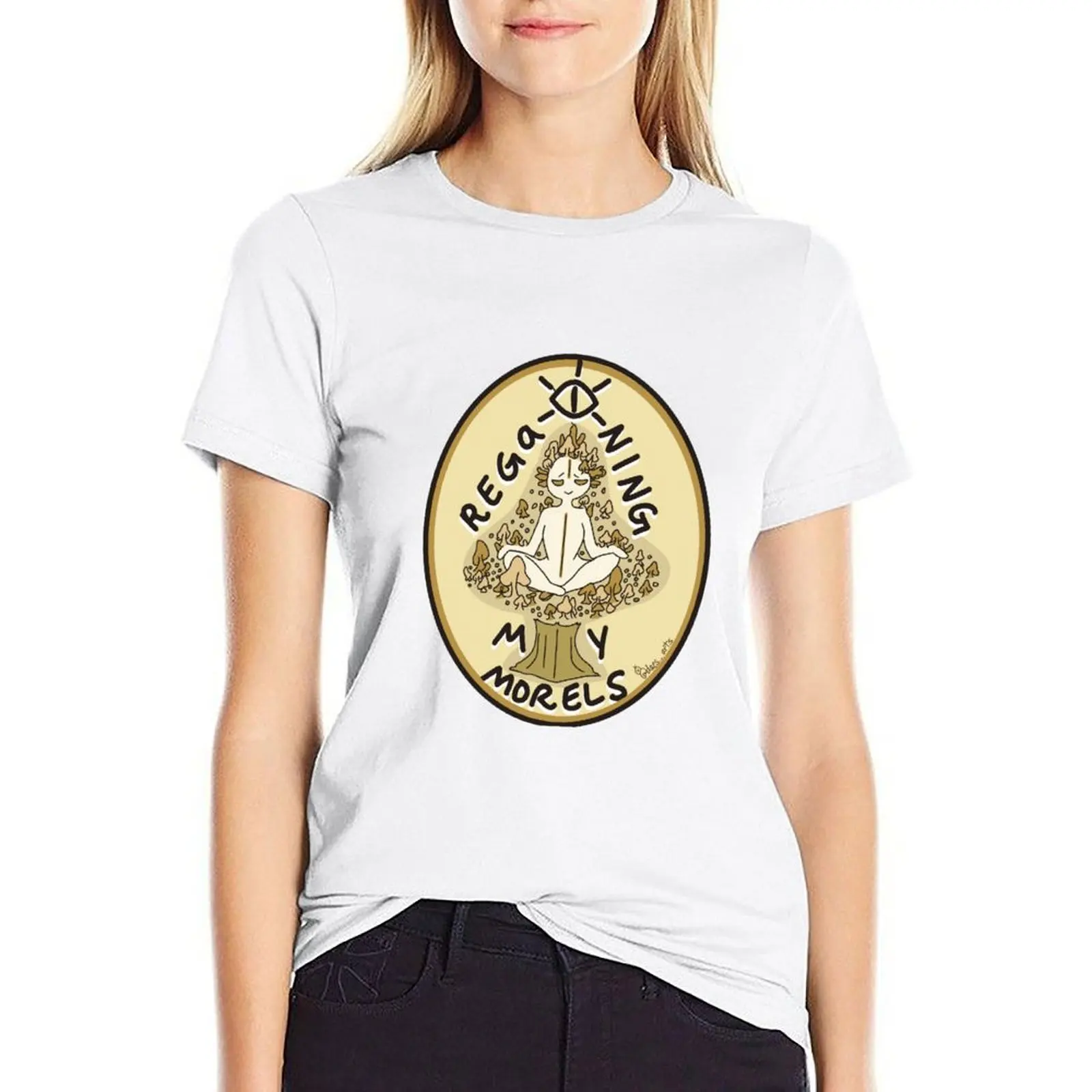 Riacquista My Morels - Sticker T-Shirt Top Camicie Graphic Tees T-Shirt Da Donna