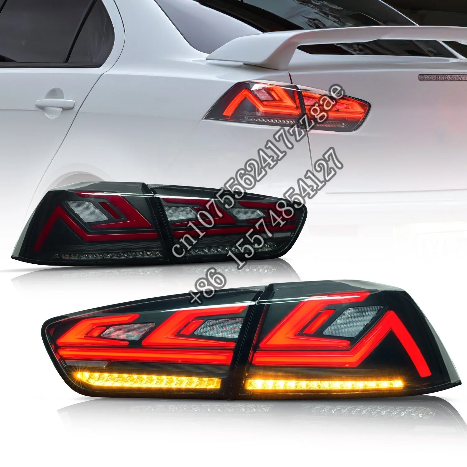 Fanali Posteriori A Led Di Nuovo Stile Del Produttore Vland Fanale Posteriore Per Auto 2008-2018 Fanale Posteriore Per Lancer Evo X