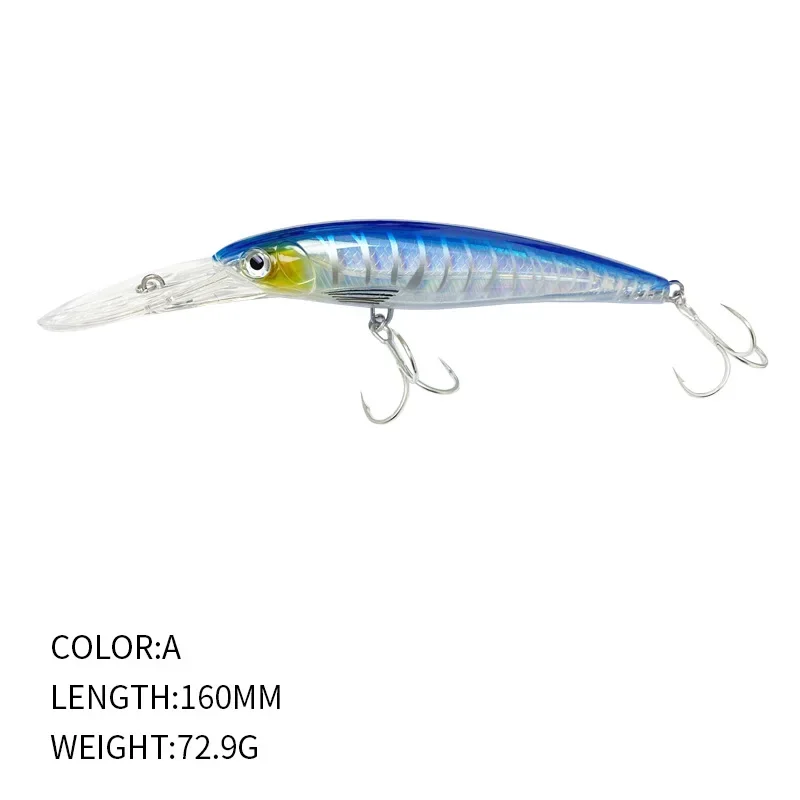 Sea Fishing Road Bait Long Tongue Trolling Ricano Bait Float Bait Top Fishing Gear Good Fishing Helper