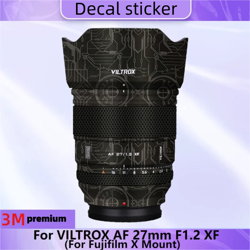 Per Viltrox Af 27Mm F1.2 Xf Per Fujifilm X Mount Lens Sticker Pellicola Protettiva Per Decalcomanie Della Pelle Cappotto Protettivo Antigraffio 27/1.2