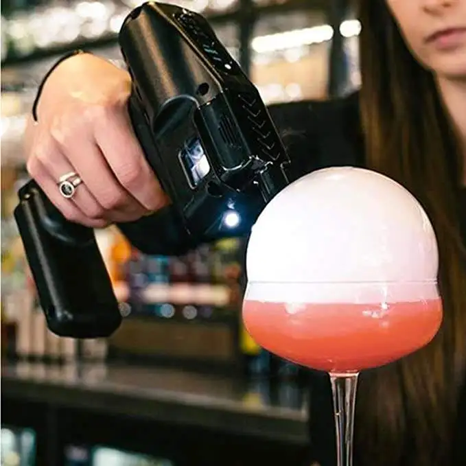 Grande Inventario Spedizione Rapida Blaster Electrico Smock Smoker Kit Infusore Cibo Pistola Fumé Bubble Gun Kit Per Cocktail Bar