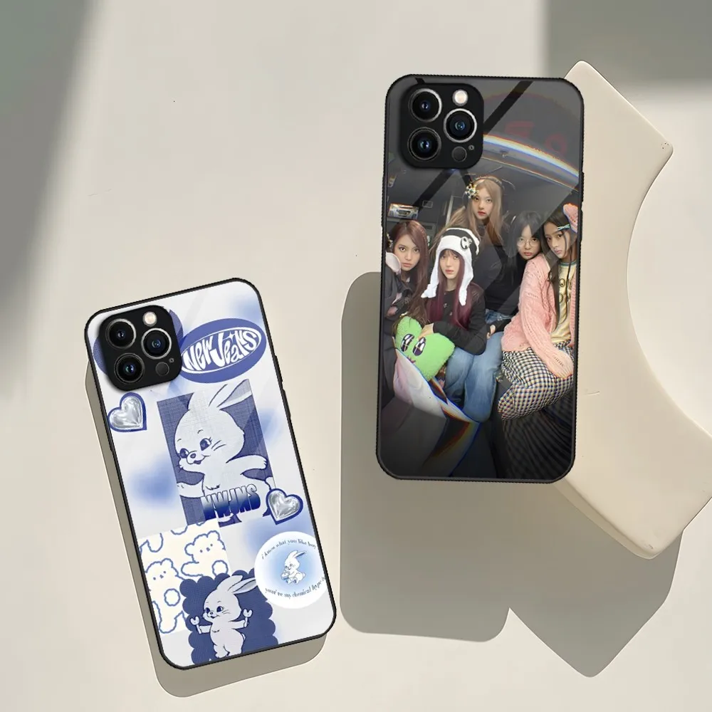 Phone Case For Iphone 15 14 Newjeans Pro 2024 Latest 11 13 12 Mini Xs Xr Max 6 8 7 Kpop Plus Se Glass Cove