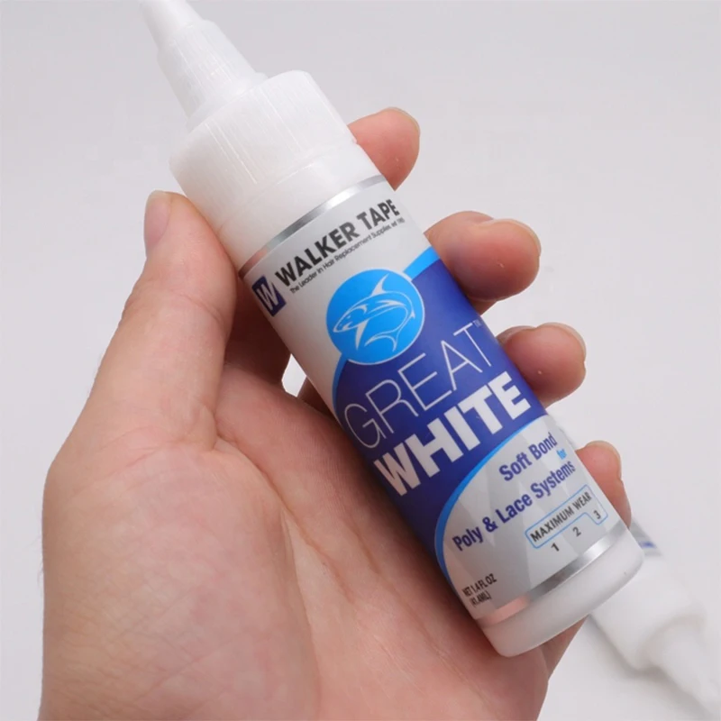 Great White Walker Tape Colla Per Capelli Poly Lace Hair System Adesivi Soft Bonding Glue