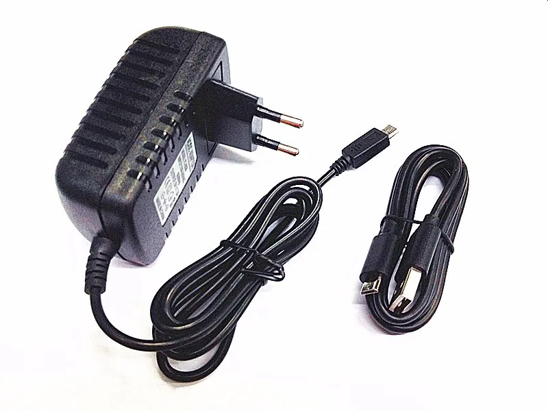 Adattatore Per Caricabatterie Ca/Cc 2A + Cavo Usb Per Tablet Asus Google Nexus 7 "Me370T