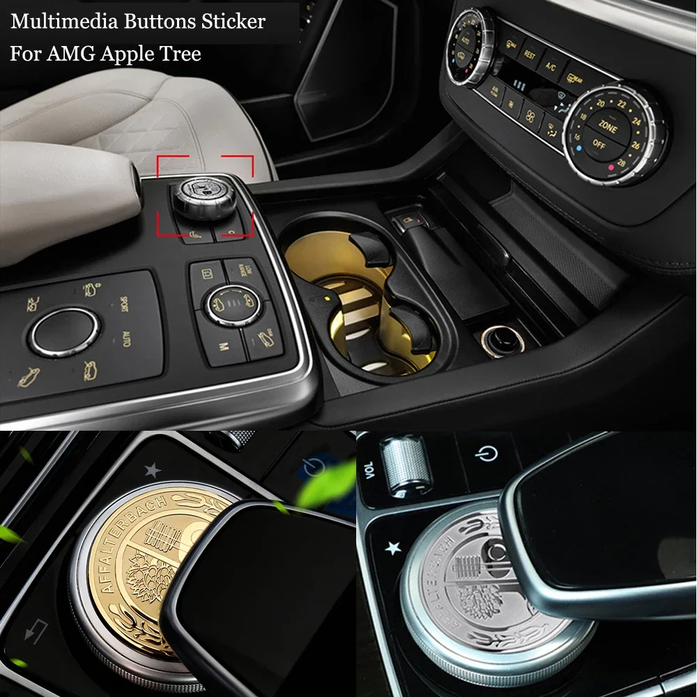 Adesivo Multimediale Adesivo Per Interni Auto Per Amg Mercedes Benz W212 W205 W213 Glc 47Mm Affalterbach Amg Center Console Sticker