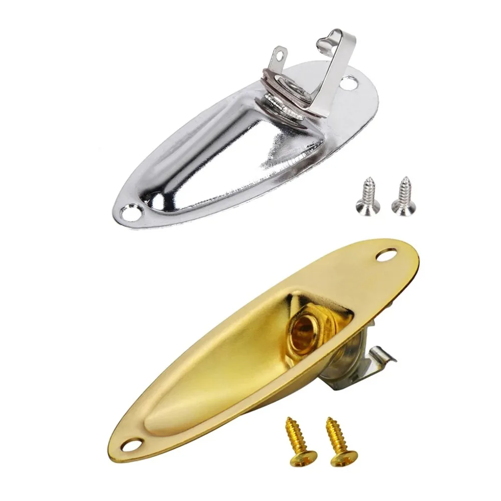 Guitarra Pickup Boat Guitar Jack Plate Durable Professional Electric Guitar Jack Plate Parti Della Chitarra 6.35Mm