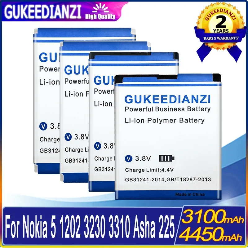 Batteria Per Nokia 5 Dual Sim Ta-1053 Ds Sim Ta-1044/3108 2135/3230 5070/3310 3330/Asha 225/1202 1265/Bl-5B Bl-4C Bl-4Ul He321