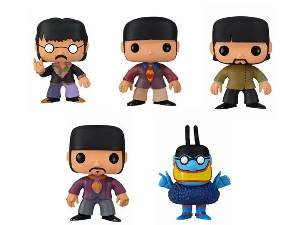 The Beatles Singer John 27 # Paul 28 # George 29 # Ringo 30 # Blue 31 # Pvc Action Figure Giocattoli Da Collezione