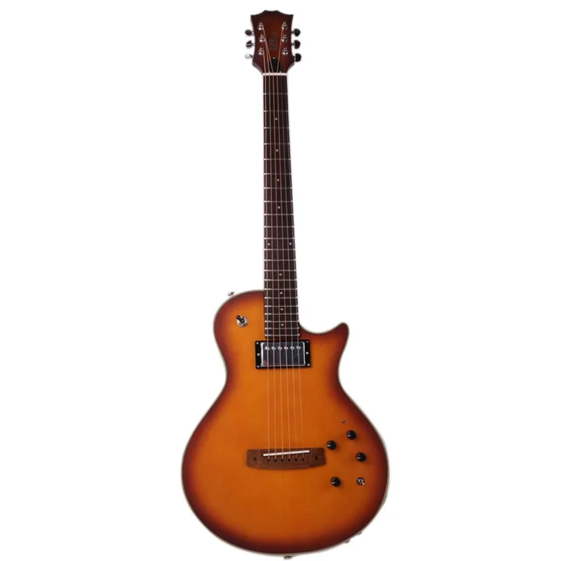 Chitarra Acustica Elettrica Silenziosa Portatile Integrato Effetto Riverbero Ritardo All'Interno Sunburst Abete Top Guitare Guiter Guitarra Gitar