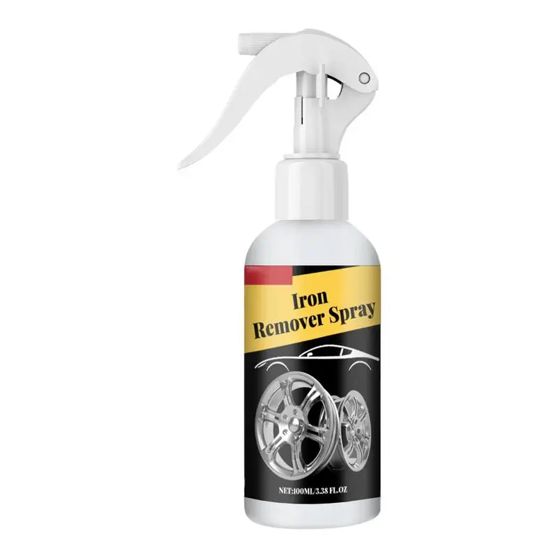 Rimozione Del Ferro Per Auto 3.38 Floz Chrome Cleaner Rimozione Della Ruggine Antiruggine Per Auto Chrome Cleaner Spray Cura Esterna Dell'Auto