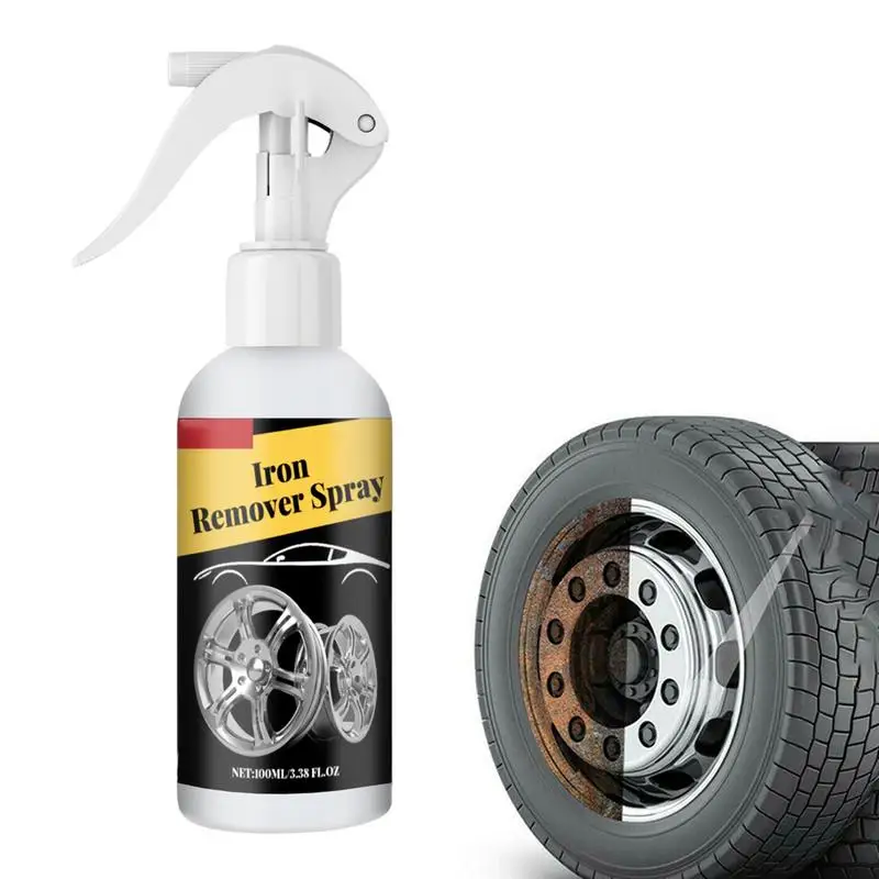 Iron Remover Spray 3.38 Floz Iron Remover Car Detailing Antiruggine Smacchiatore Per Auto Iron Rust Remover Car Detailing Chrome