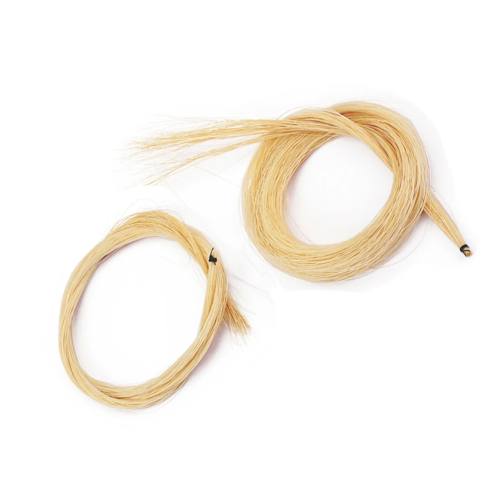 2 Hanks Professional Violin Bow Hair Full Length Stallion Horse Hair Mongolo Per Strumenti A Corda Violino Viola Parts